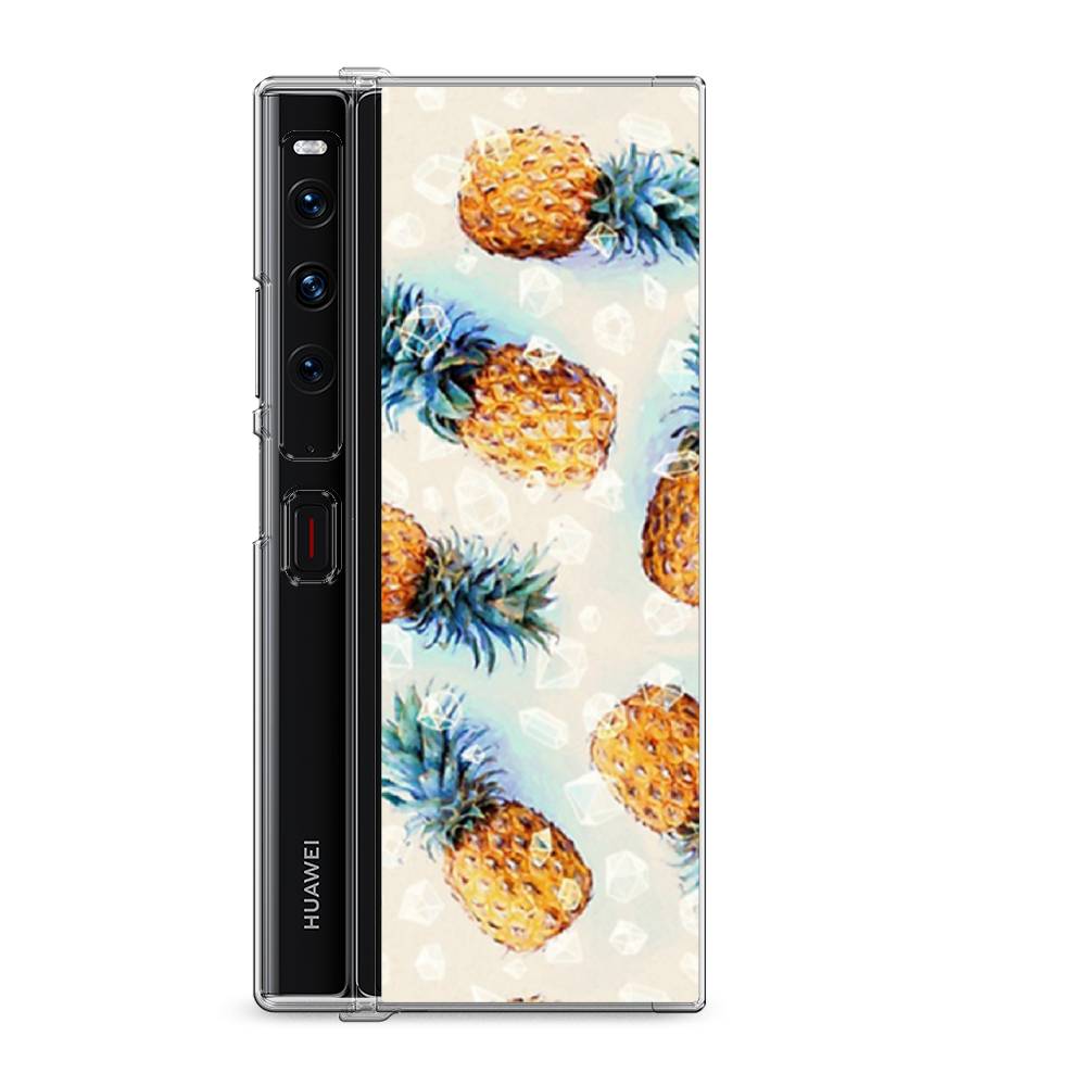 

Силиконовый чехол "Ананасы" на Huawei Mate Xs 2 / Хуавеи Мате Xs 2