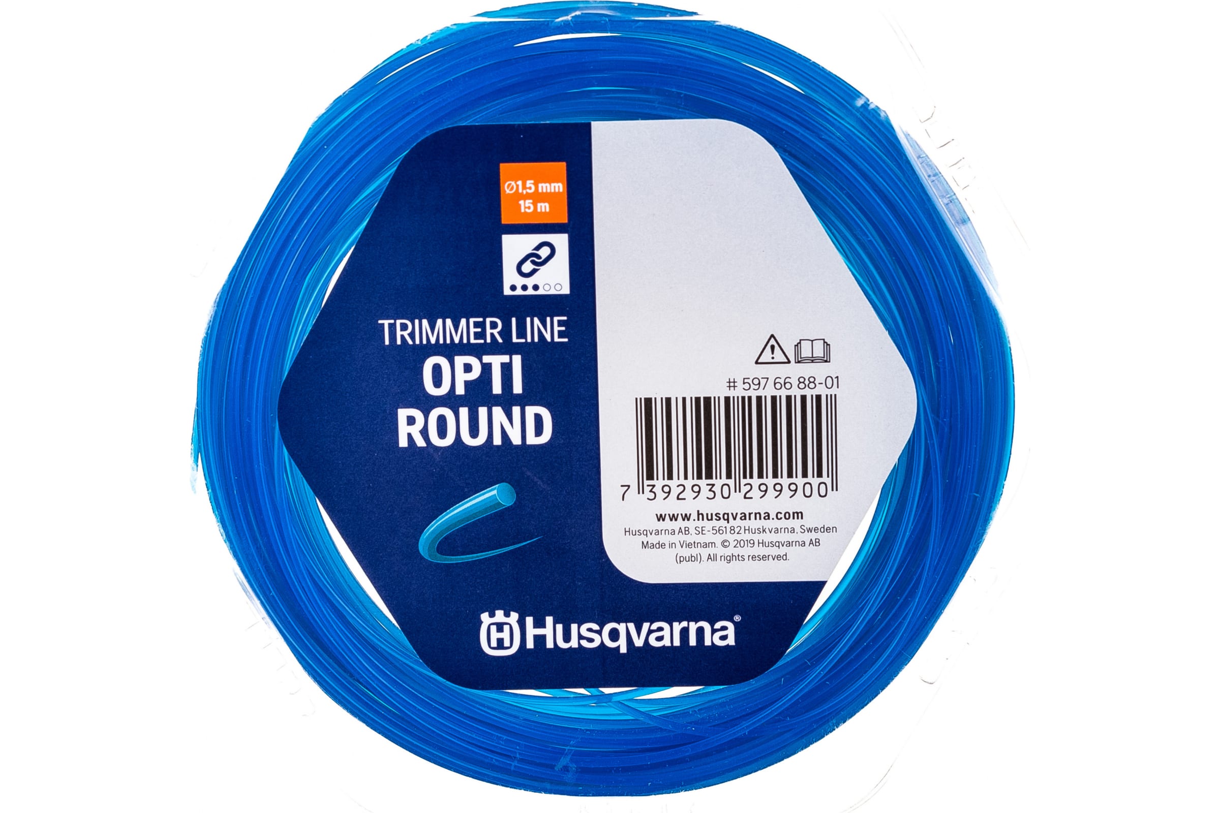 Леска для триммера прямая круг 1,5 мм Husqvarna Opti round 5976688-01 15 м