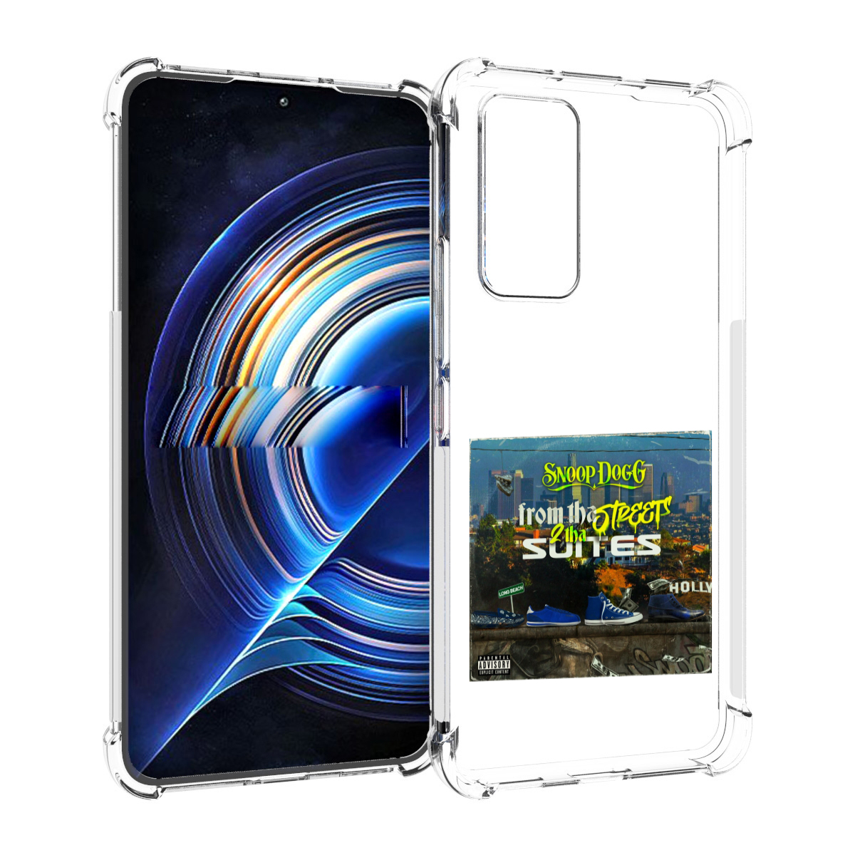 

Чехол MyPads Snoop Dogg FROM THE STREET 2 THA SUITES для Tecno Camon 19 Neo, Прозрачный, Tocco
