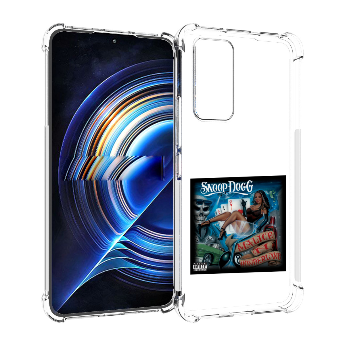 

Чехол MyPads Snoop Dogg MALICE N WONDERLAND для Tecno Camon 19 Neo, Прозрачный, Tocco