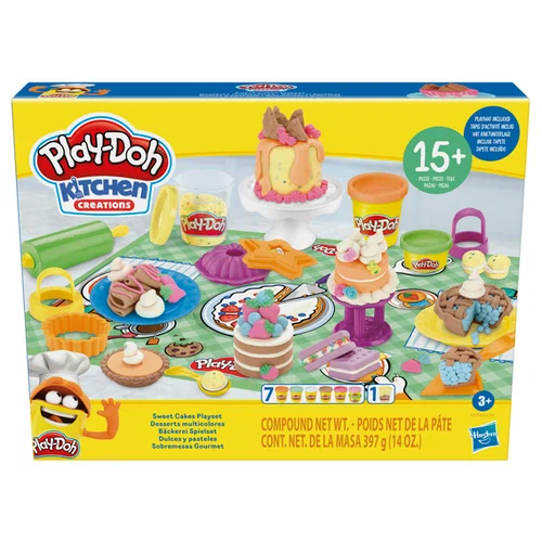 

Набор для лепки Play-Doh подарочный, Бежевый;белый;розовый;голубой;зеленый;желтый