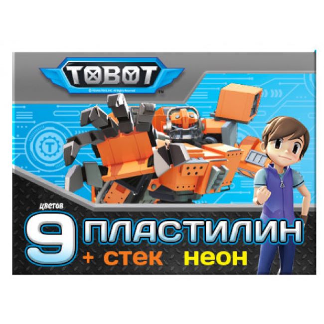 

Пластилин Tobot Неон 9 цветов