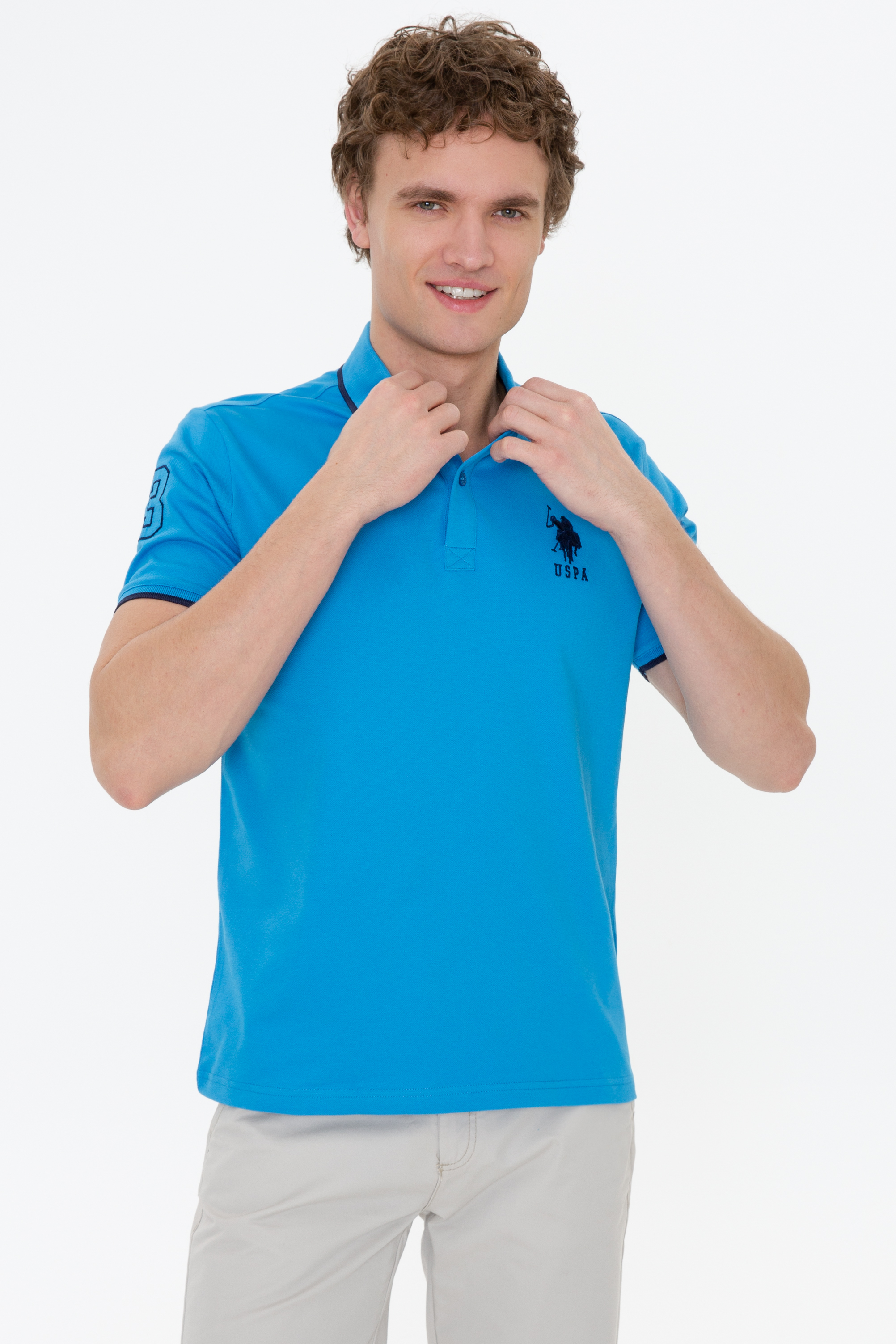 фото Футболка мужская u.s. polo assn. g081gl0110gsd01iy021 голубая s