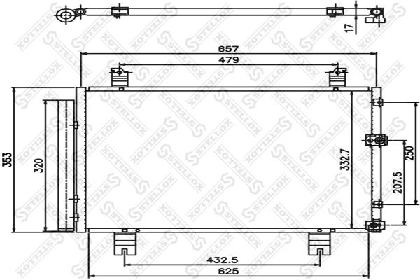 

Радиатор Stellox 1045681SX