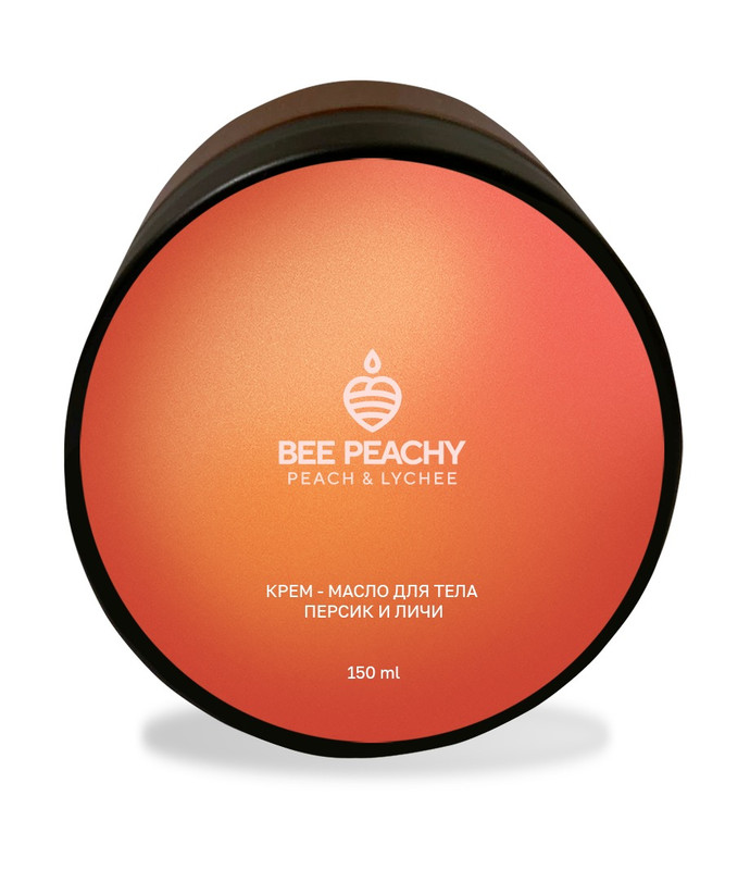 фото Крем-масло для тела персик и личи bee peachy cosmetics