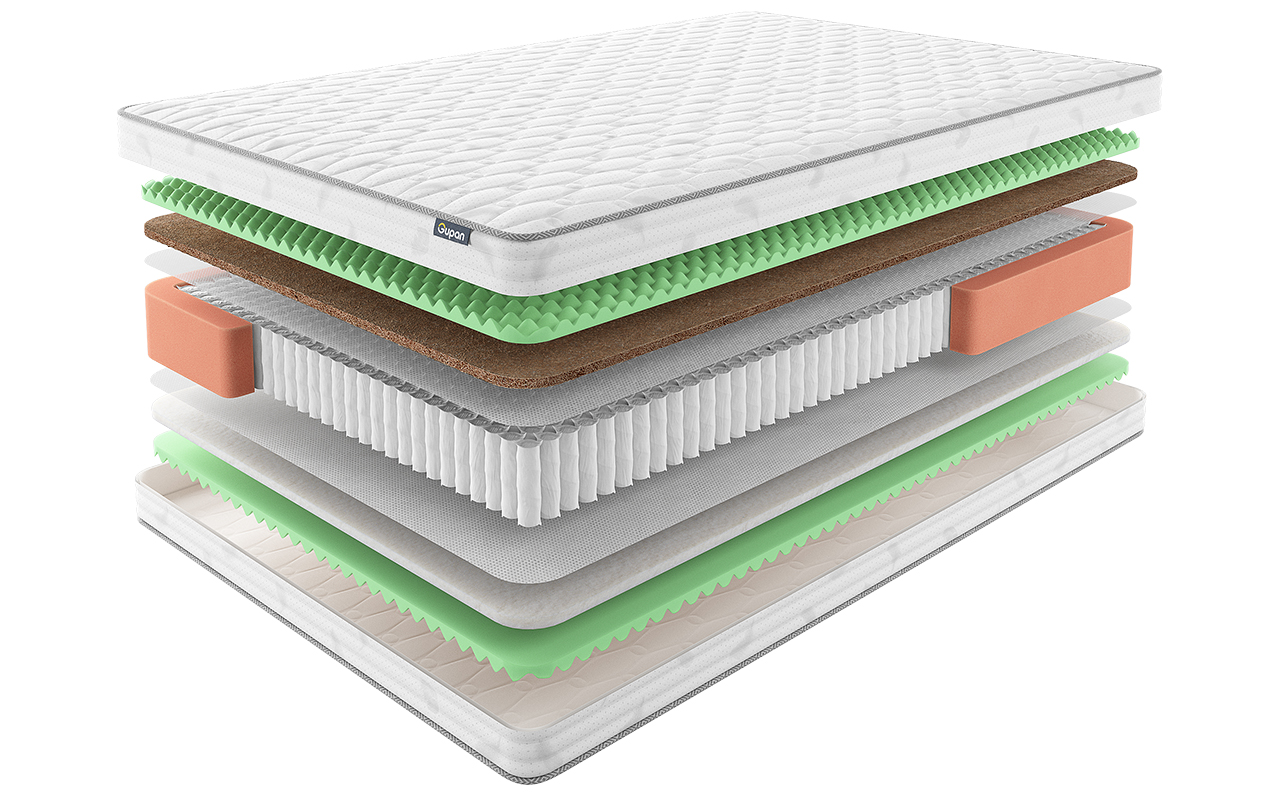 

Матрас Gupan Osteon Merak 120x200 см, Белый, Osteon Merak