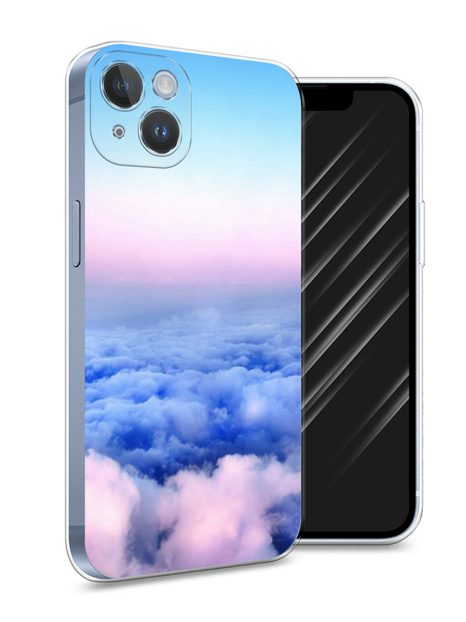 

Чехол Awog на Apple iPhone 14 Plus / Айфон 14 Плюс "Облака", Разноцветный, 15350-4