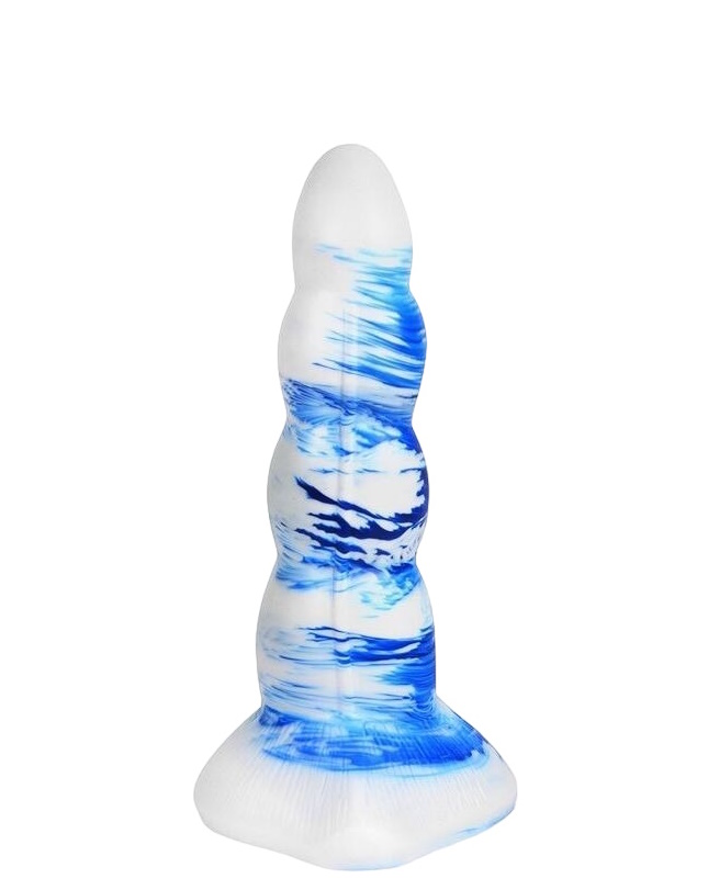 Фантазийный фигурный фаллоимитатор - 20 см.