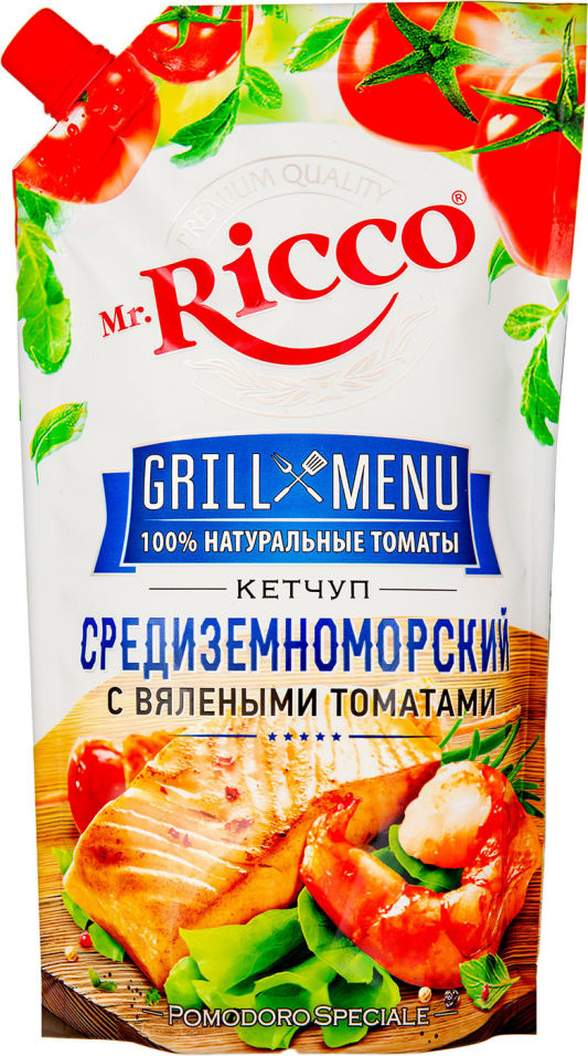 фото Кетчуп mr. ricco средиземноморский с вялеными томатами 550г mr.ricco