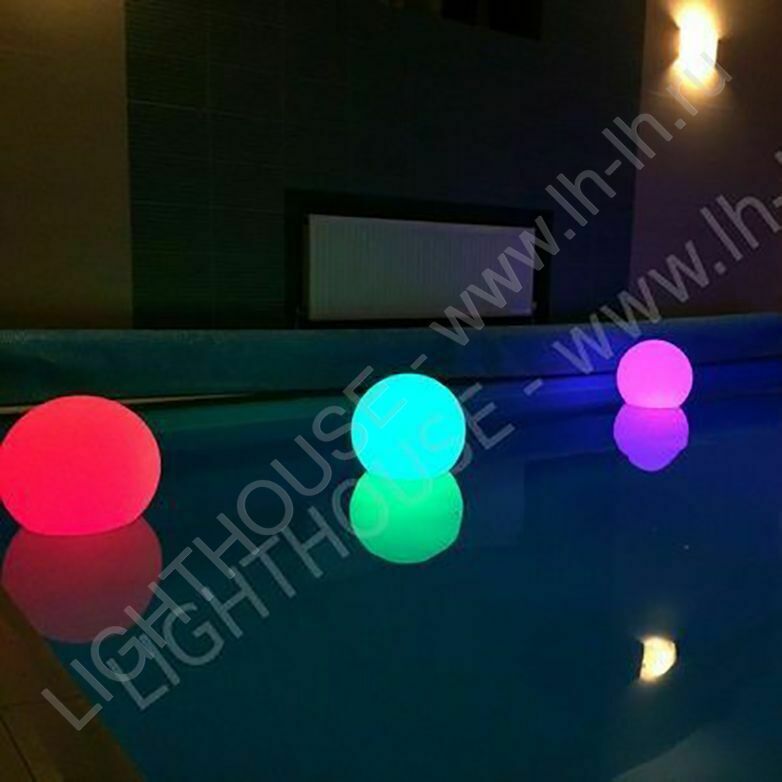 

Садовый светильник LightHouse Moonlight плавающий шар 35 см RGB Accum 947656803, Moonlight
