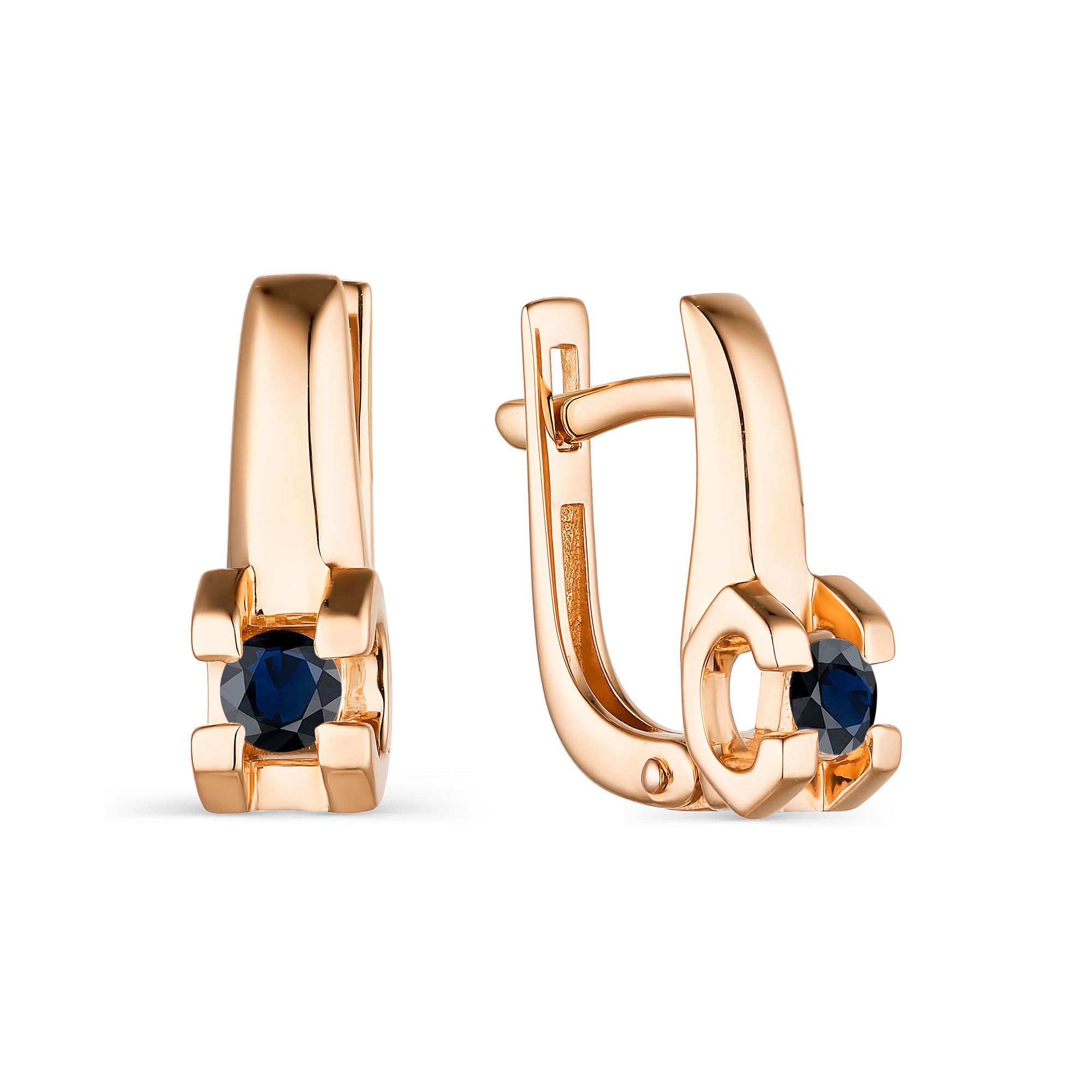 

Серьги из красного золота с сапфиром АЛЬКОР 23528-102, 23528-102