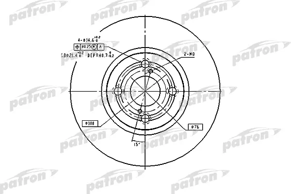 

Тормозной диск PATRON PBD9559