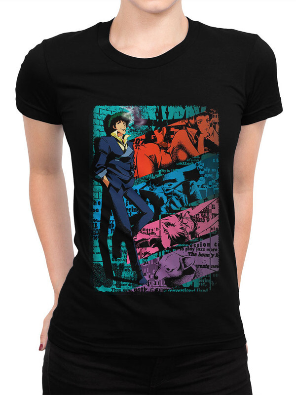 фото Футболка женская design heroes cowboy bebop черная 2xl