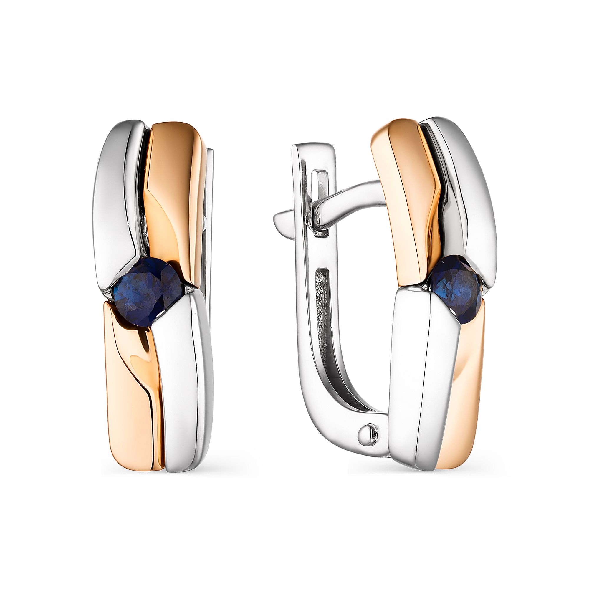 

Серьги из красного золота с сапфиром АЛЬКОР 23729-102, 23729-102