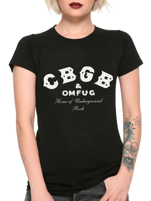 фото Футболка женская design heroes cbgb omfug рок черная 2xl