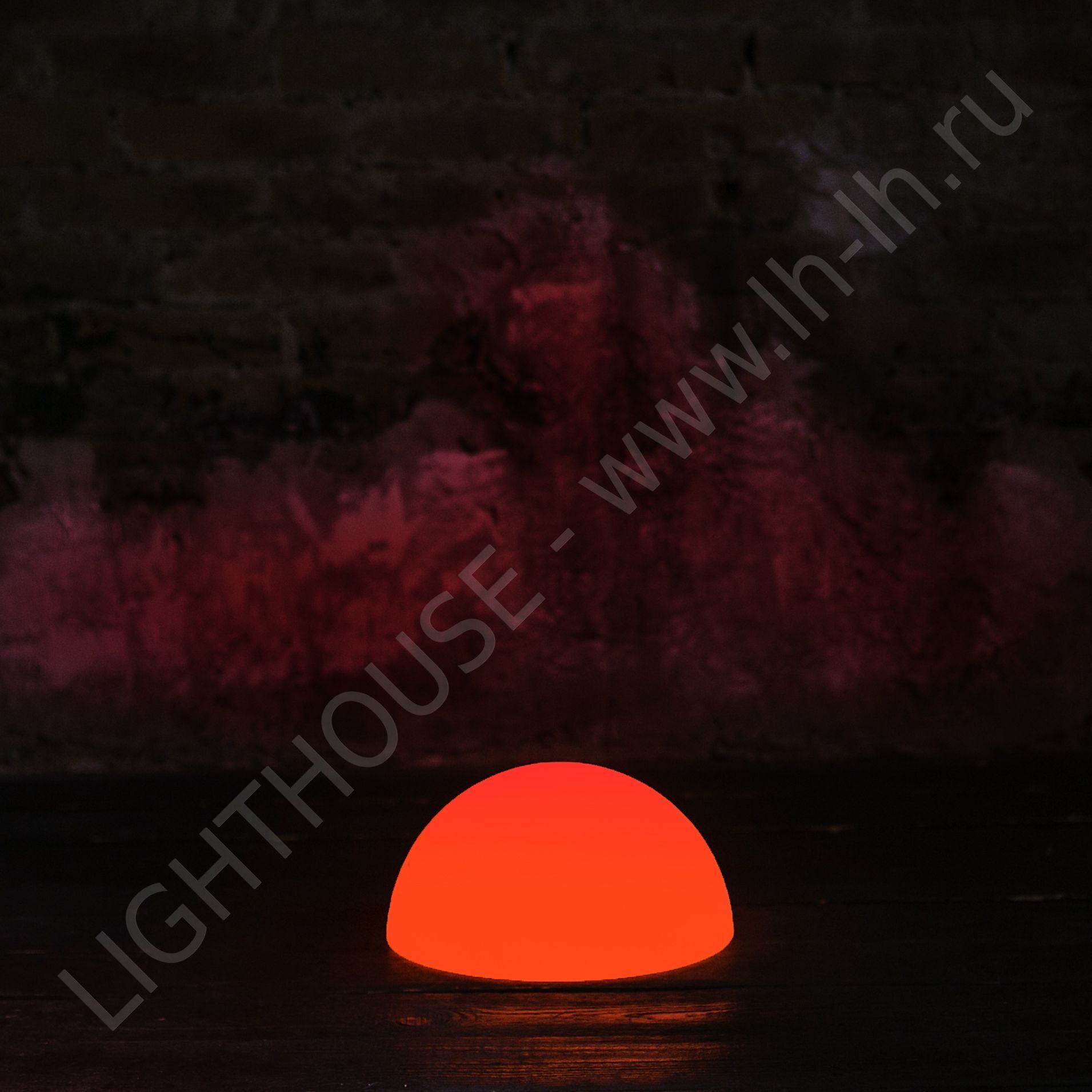 фото Светящаяся полусфера halfmoon 30 см 220v rgb lighthouse