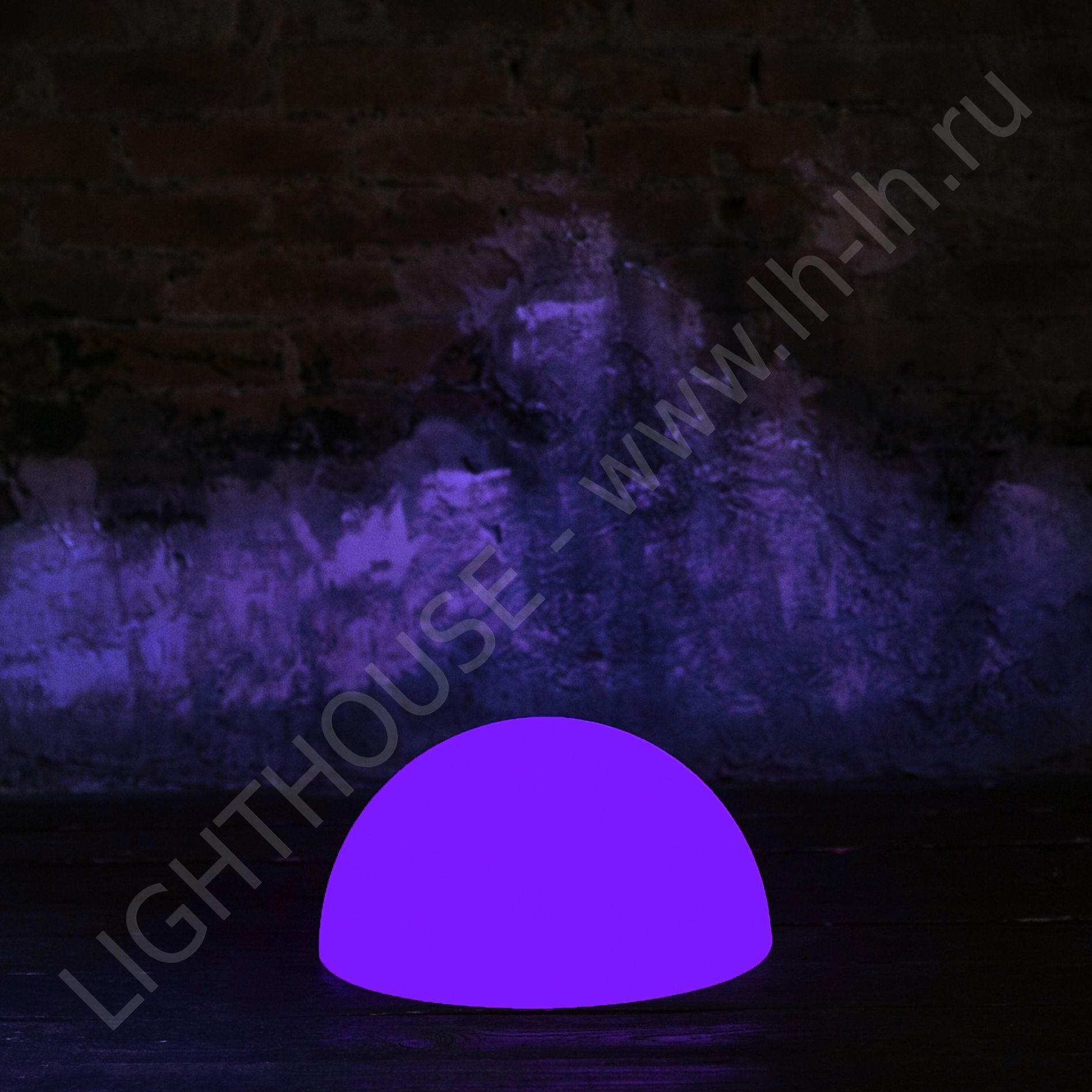 фото Светящаяся полусфера halfmoon 40 см 220v rgb lighthouse