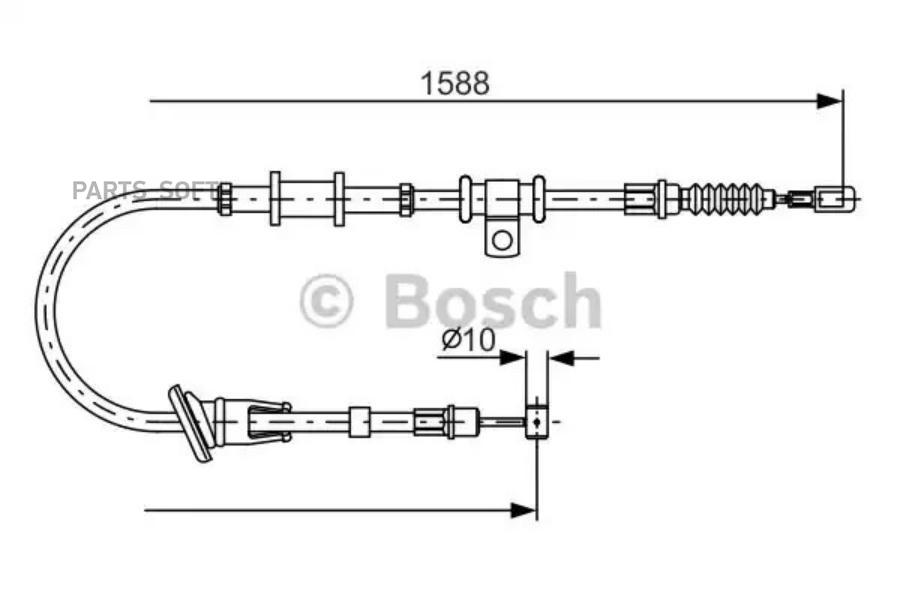 

BOSCH Трос ручника BOSCH 1987482245