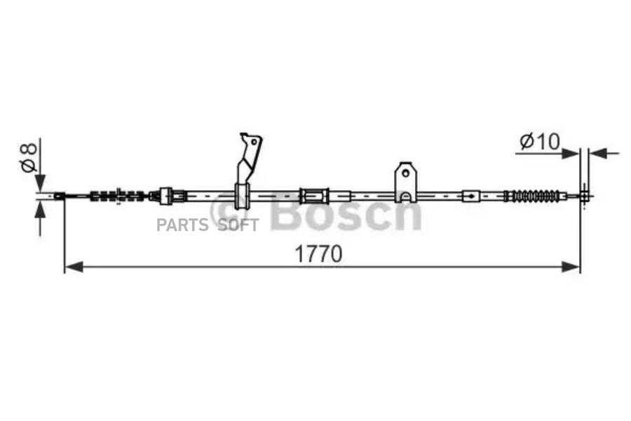 BOSCH Трос ручника BOSCH 1987482300