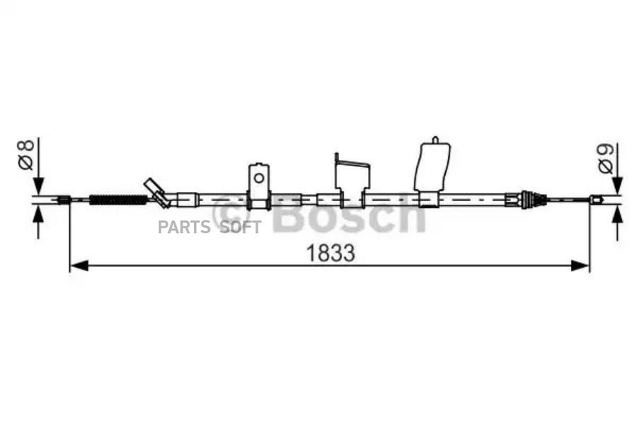 

BOSCH Трос ручника BOSCH 1987482340
