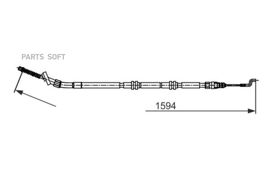 

BOSCH Трос ручника BOSCH 1987482729