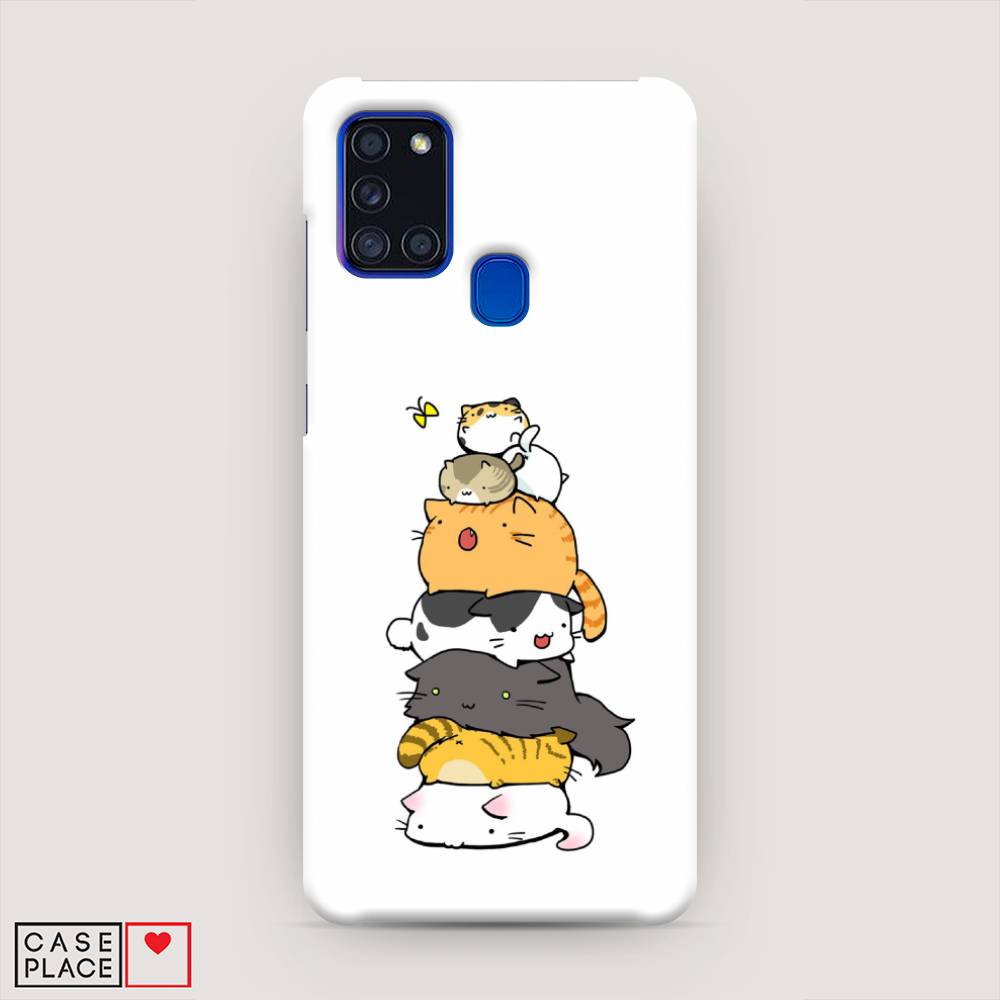 

Пластиковый чехол "Бутерброд из котиков" на Samsung Galaxy A21s, 2100220-7