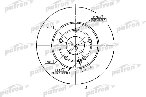 

Диск тормозной передн MERCEDES-BENZ: C-CLASS 93-00 PATRON PBD2654