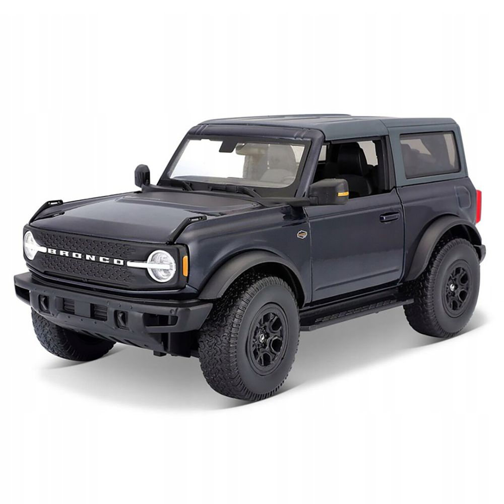 Машинка Maisto металлическая 1:18 2021 Ford Bronco Wildtrak '21, темно-синяя 31456 игрушечная машинка maisto ford gt heritage 2021 1 18 белая 31390