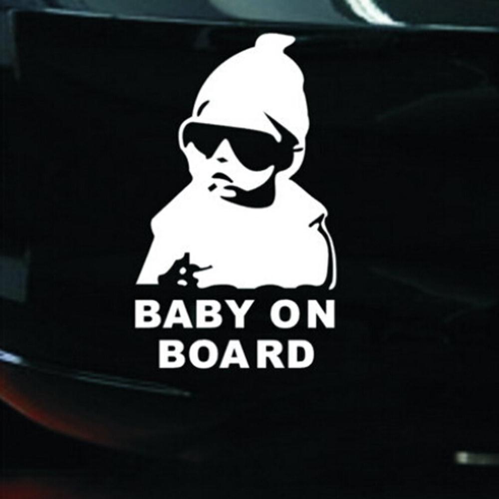 Наклейка Baby on board (черные очки)