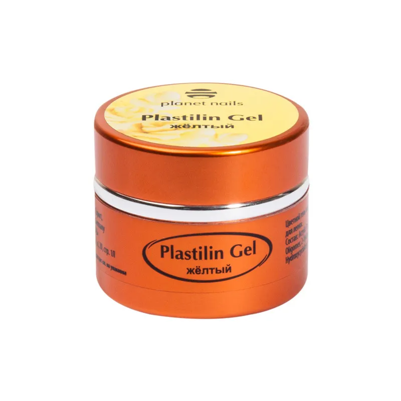 

Гель-пластилин Planet Nails, Plastilin Gel, желтый, 5 г 11279