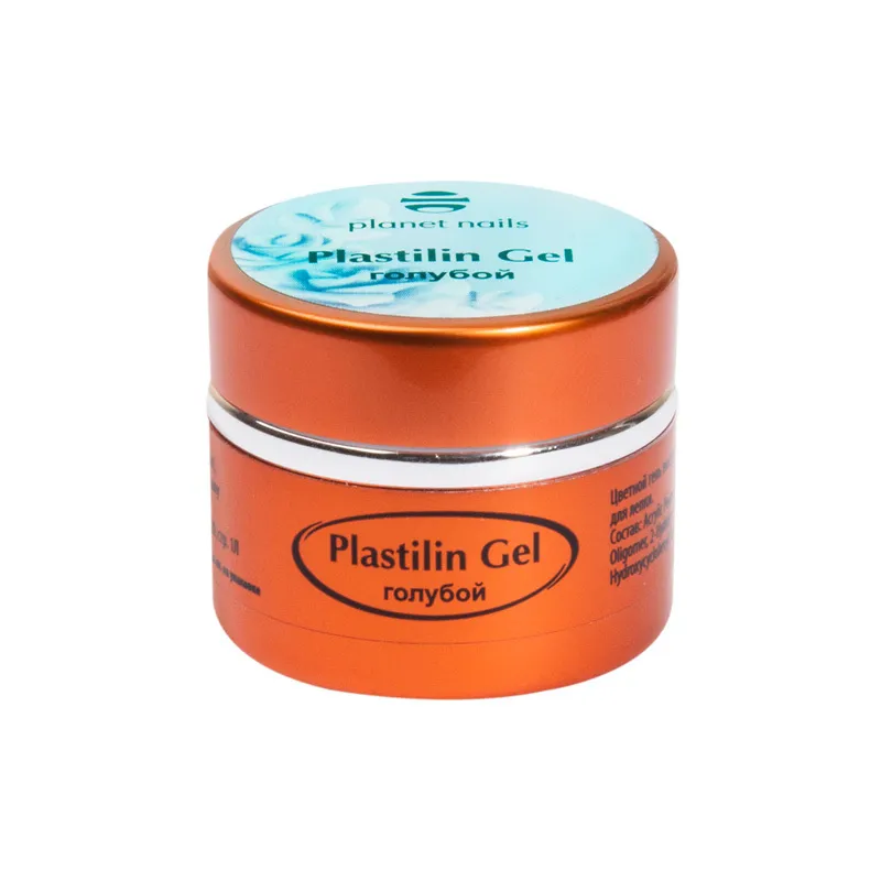 

Гель-пластилин Planet Nails, Plastilin Gel, голубой, 5 г 11281