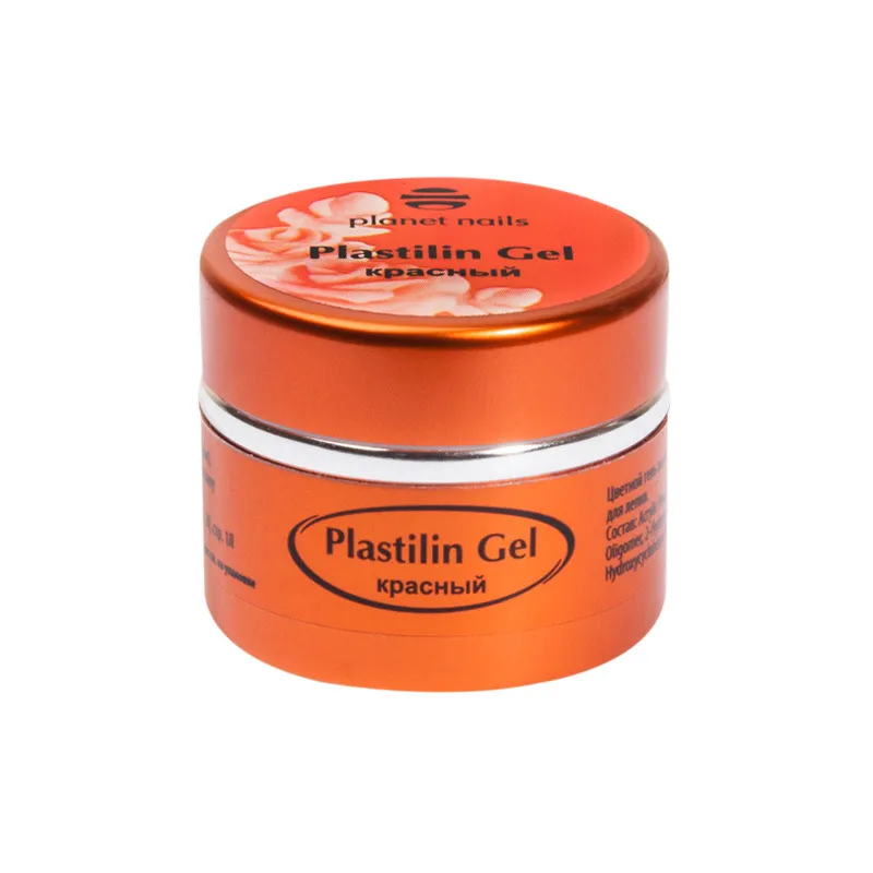 

Гель-пластилин Planet Nails, Plastilin Gel, красный, 5 г 11282