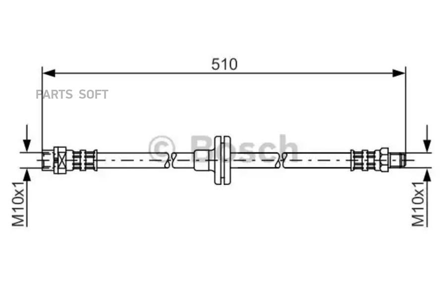 

BOSCH Шланг тормозной BOSCH 1987476056