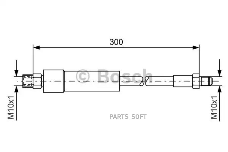 

BOSCH Шланг тормозной BOSCH 1987476074