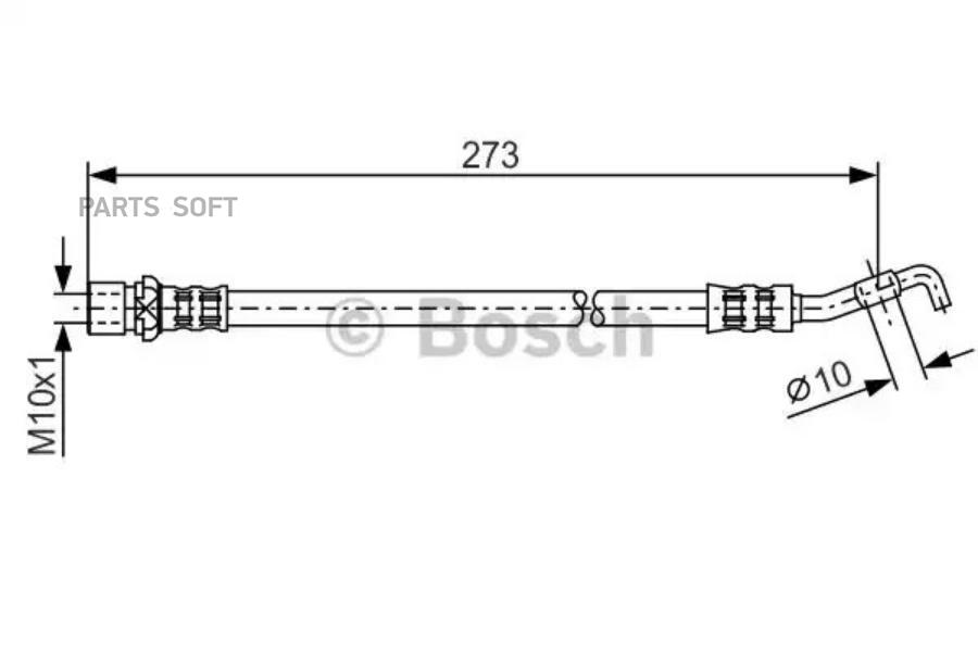 

BOSCH Шланг тормозной BOSCH 1987476212