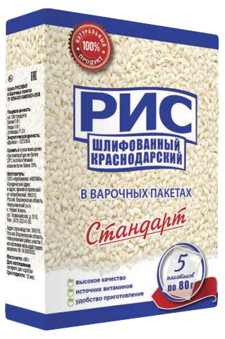 

Рис Метака Стандарт шлифованный краснодарский 5 x 80 г