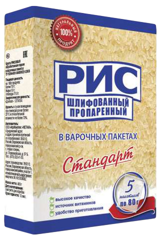 

Рис Метака Стандарт шлифованный пропаренный 5 x 80 г