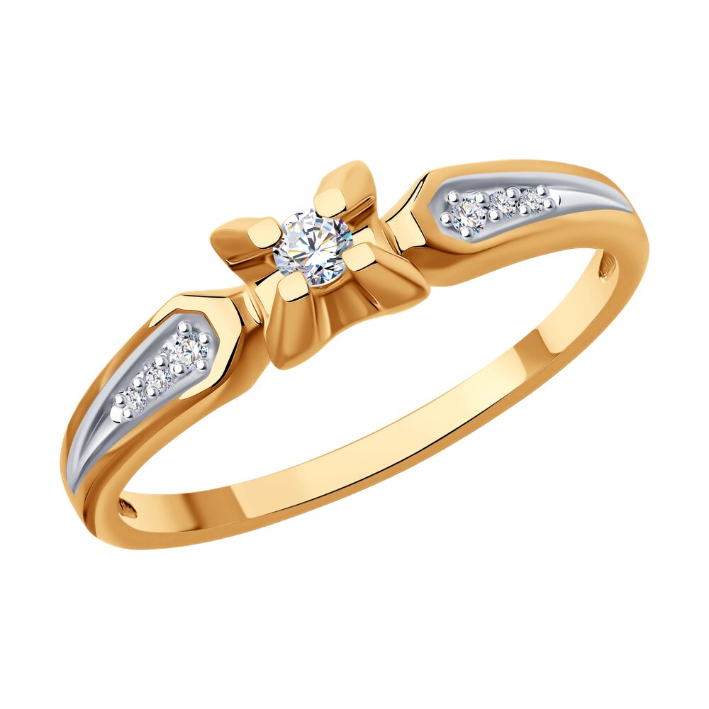 

Кольцо из красного золота с бриллиантом р. , SOKOLOV Diamonds 1012582, 1012582