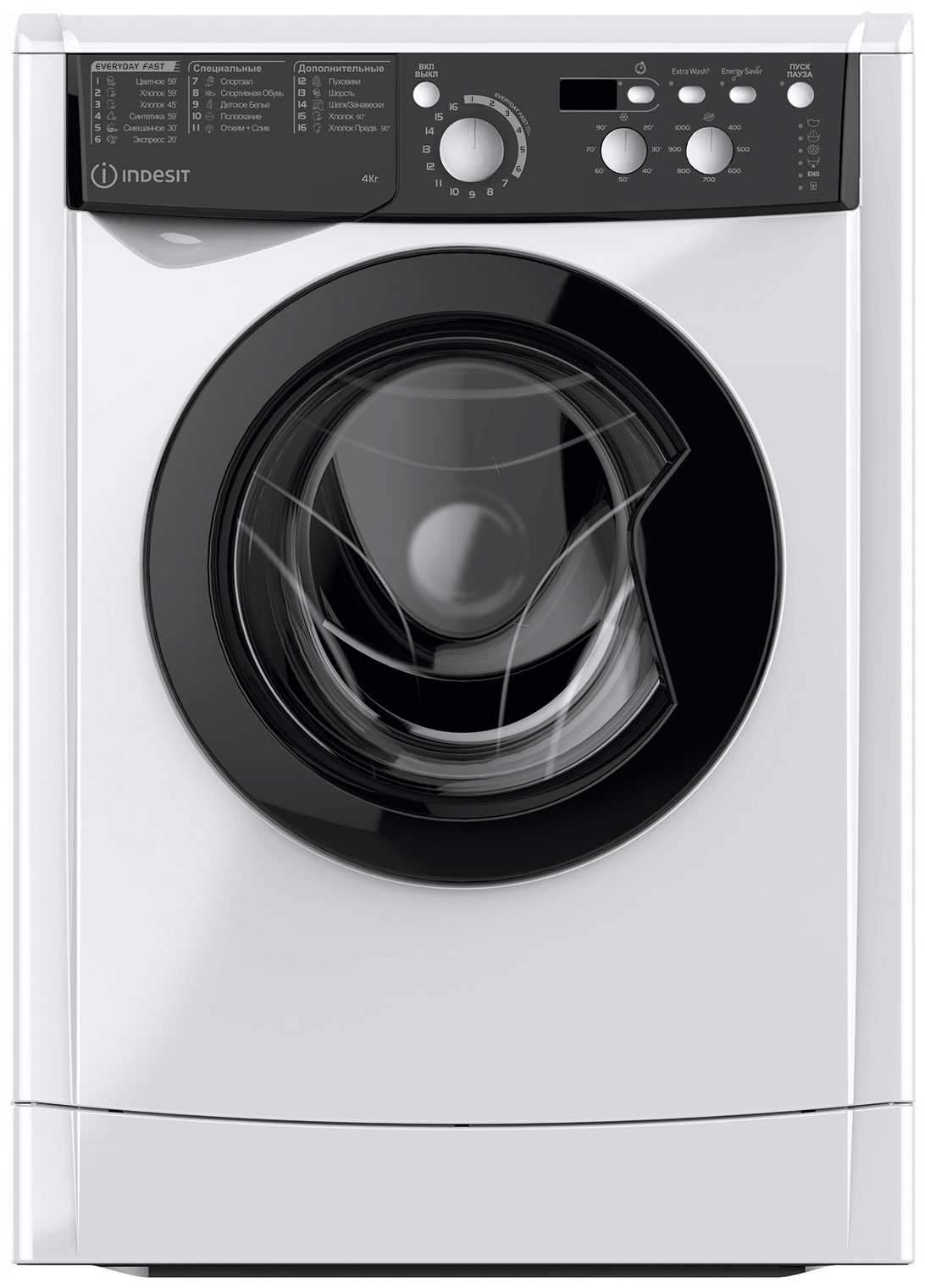 Стиральная машина Indesit EWUD 4105 BK CIS белый