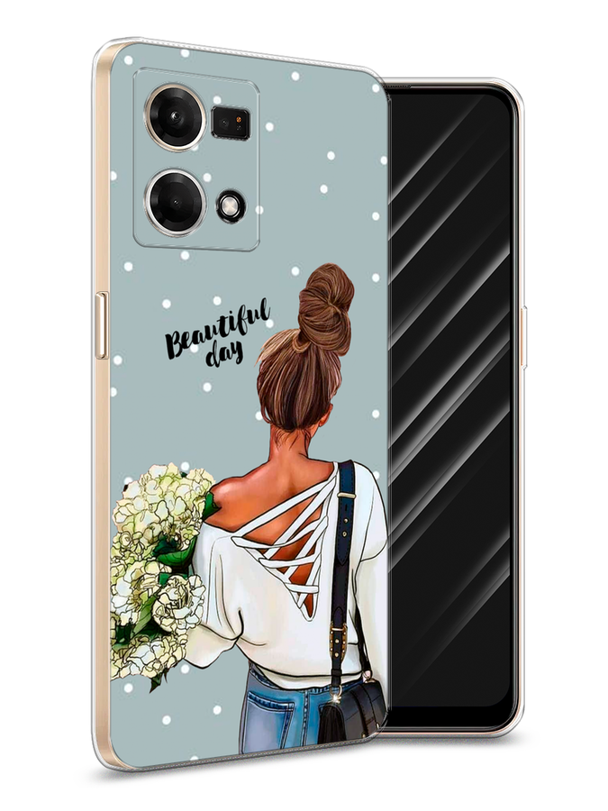 

Чехол Awog на Oppo Reno 7 4G/8 4G "Cheshire Cat", Разноцветный