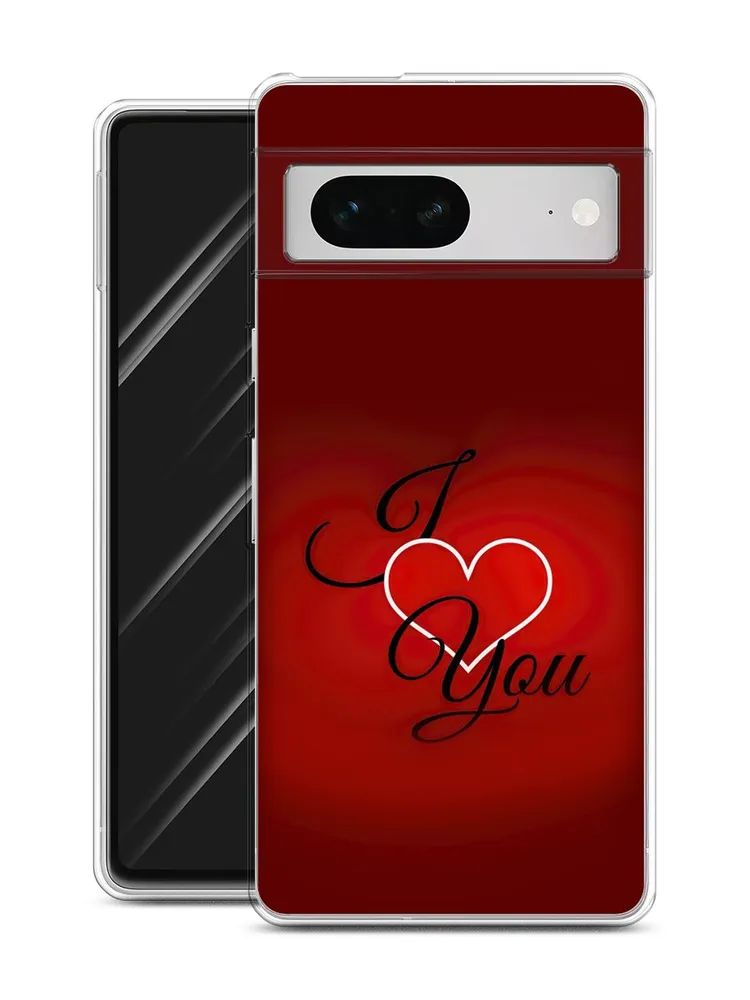 

Чехол Awog на Google Pixel 7 "I love you 3", Разноцветный