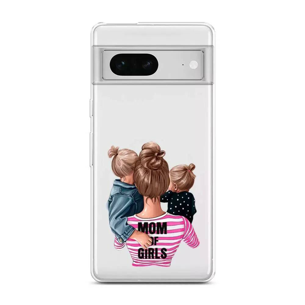 

Чехол Awog на Google Pixel 7 "Mom of Girls", Разноцветный