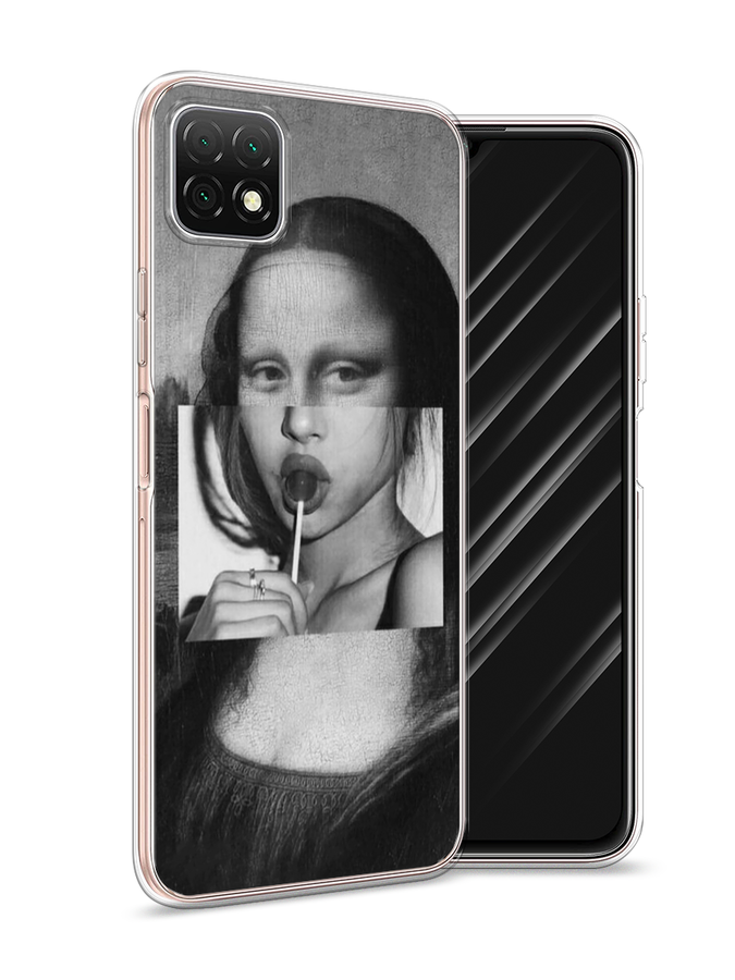 

Чехол Awog на Wiko T3 "Mona Lisa sucking lollipop", Разноцветный