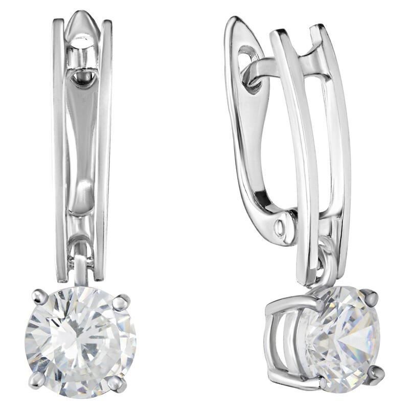 

Серьги из серебра с кристаллом ювелирным LAZURIT-ONLINE 8231NP, 8231NP