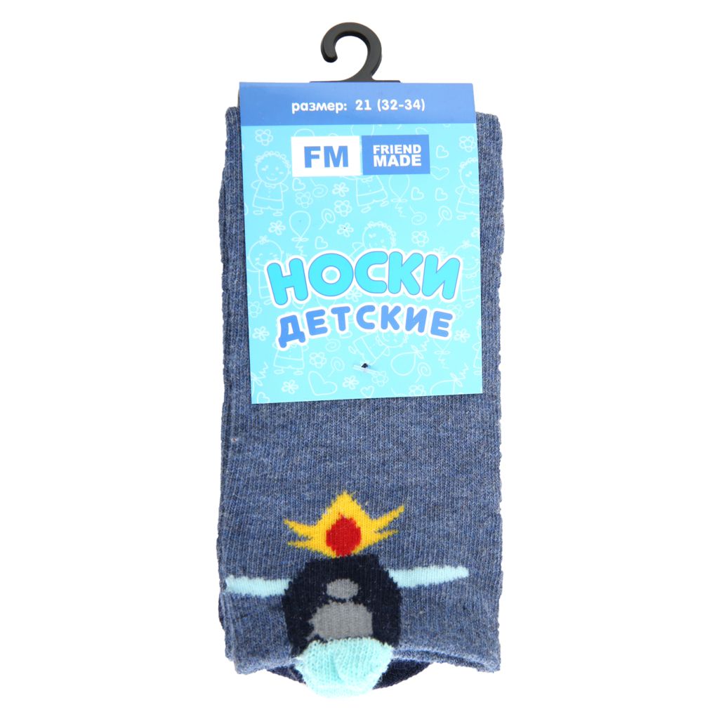 фото Носки fm friend made aw16bsocks-002 хлопок серый р 19