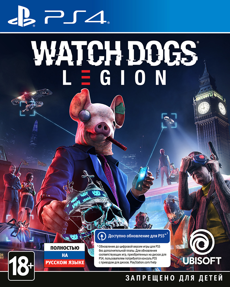 

Игра Watch Dogs Legion для PlayStation 4 (Нет пленки на коробке), Watch Dogs Legion