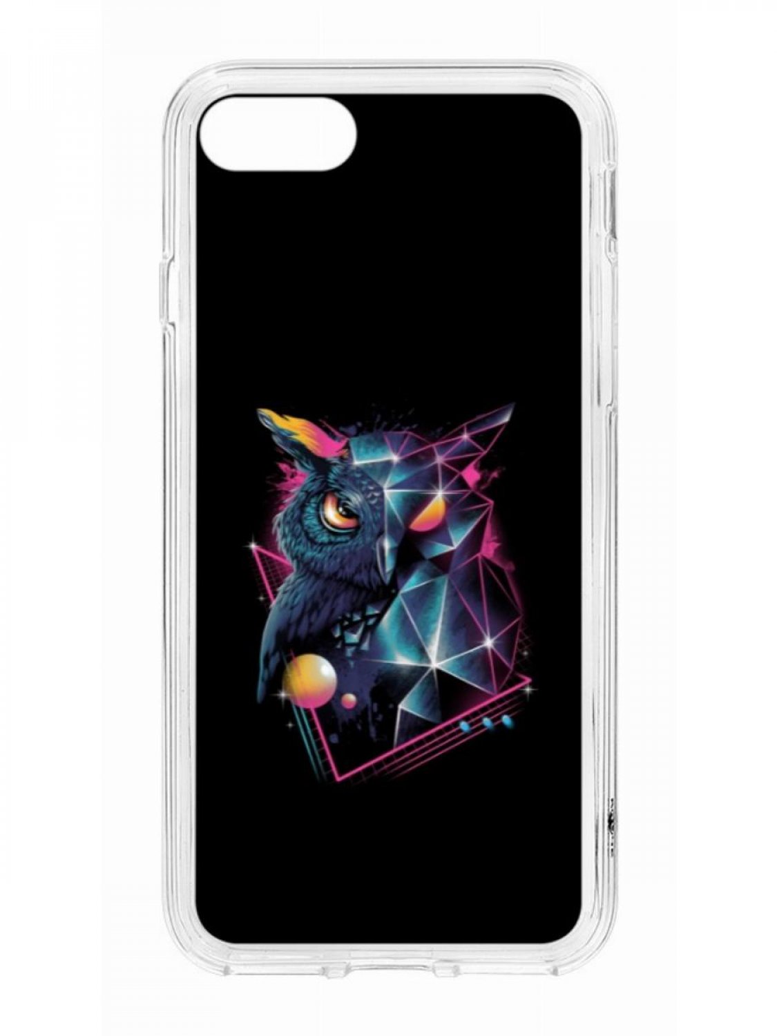 Чехол на Xiaomi Redmi Note 10/10S Kruche Print Retro Owl,противоударный бампер с принтом