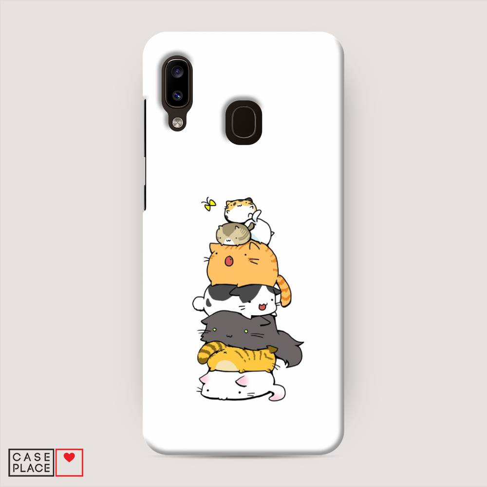 

Пластиковый чехол "Бутерброд из котиков" на Samsung Galaxy A30, 27520-7
