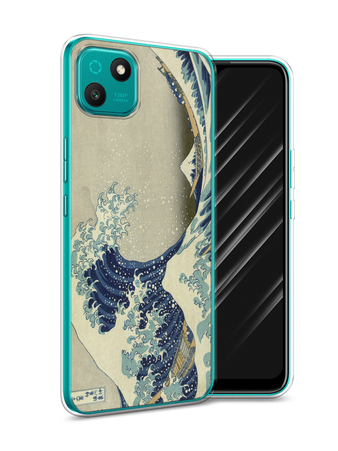 

Чехол Awog на Wiko T10 "Большая волна в Канагаве", Разноцветный