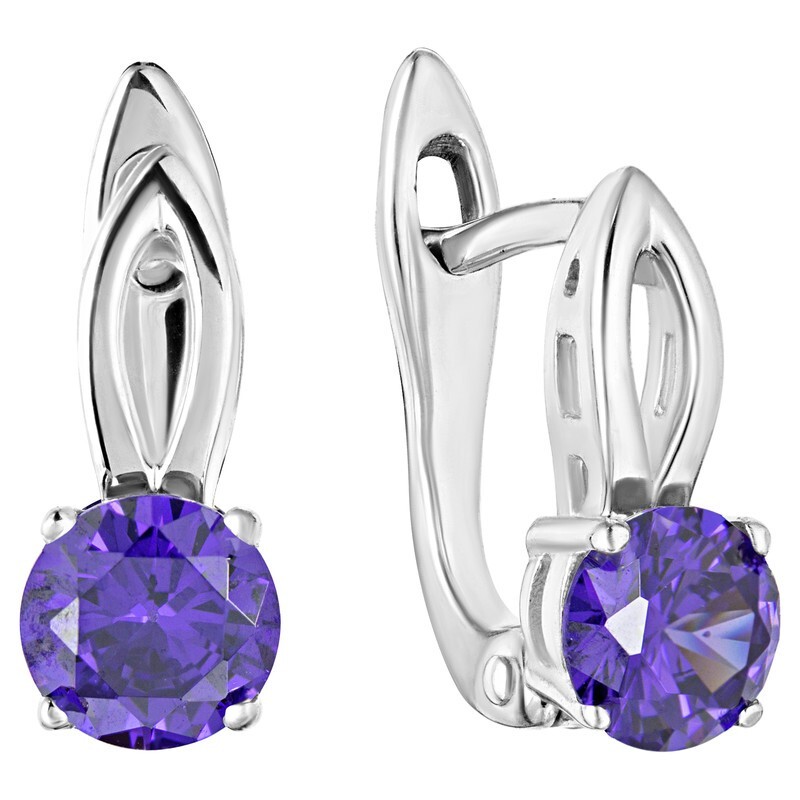 

Серьги из серебра с кристаллом ювелирным LAZURIT-ONLINE 8240PD, 8240PD